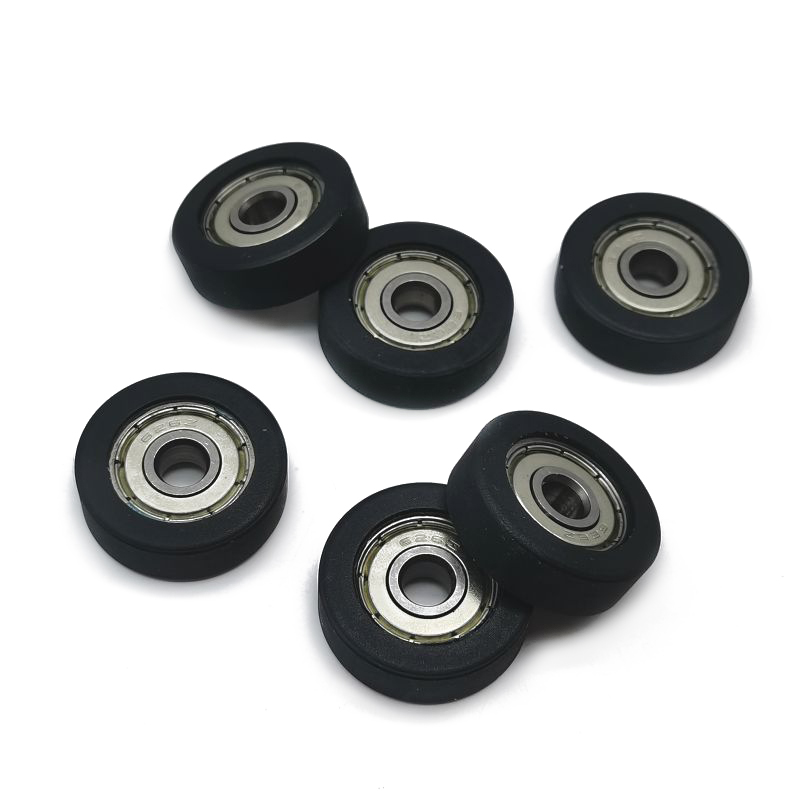 PU62626-8 626ZZ Black Single Row Rotary Pu Deep Groove Ball Bearings